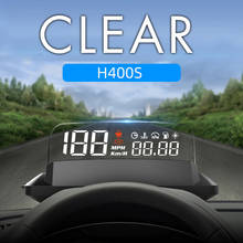 H400S HUD Display Car Auto HUD OBD2 Car Speed Projector Mirror HUD Intelligent KMH KPM Electronic Detector Head Up Display Car 2024 - buy cheap