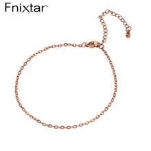 Fnixtar 2mm 18+6cm Stainless Steel Bracelets With Water Drop Extender Mirror Polish Bracelets For DIY Making Bracelet Jewelry 2024 - buy cheap
