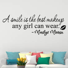 Large Size Marilyn Monroe Quote Wall Art Decal Sticker House Decoration Living Room Girls Bedroom Decor Accessories Murals 2024 - buy cheap