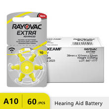 60 PCS Zinc Air Rayovac Extra Performance Hearing Aid Batteries A10 10A 10 PR70 Hearing Aid Battery A10 Free Shipping 2024 - buy cheap