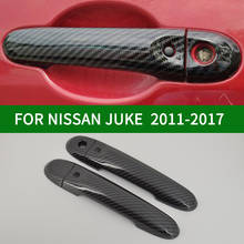 Accessories Carbon Fiber Patterns 2-Door Handle Covers For 2011-2017 Nissan Juke Hatchback 2012 2013 2014 2015 2016 2024 - buy cheap