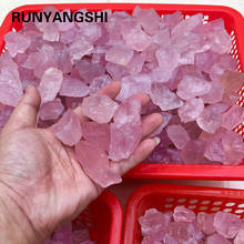 50G Natural Raw Pink Rose Quartz Crystal Rough Stone Specimen Healing crystal love natural stones and minerals fish tank stone 2022 - buy cheap