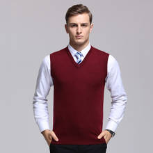 MRMT 2022 Brand Men's Woolen Vest Base Sleeveless for Male Woolen V-neck Sweater Vest 2024 - buy cheap