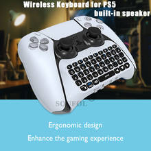 Беспроводная мини-клавиатура с Bluetooth 3,0, контроллер, панель для чата для геймпада Sony PS5, портативная клавиатура, игровые аксессуары 2024 - купить недорого