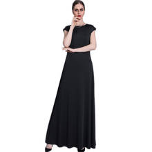 Ramadán-Vestido largo islámico musulmán para mujer, ropa interior sin mangas, lisa, ajustada, informal, para fiesta de noche, moda Abaya 2024 - compra barato