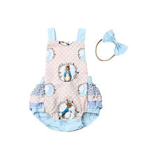 Cute Newborn Baby Girl Bunny Sleeveless Bodysuit Jumpsuit+Headband Clothes Set Summer Kids Children Outfit 2024 - buy cheap