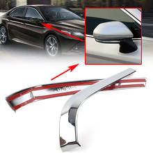 2x Car Rearview Side Door Mirrors Decorative Cover Trim Chrome ABS Kit For Toyota Camry XV70 2018 2019 2024 - buy cheap