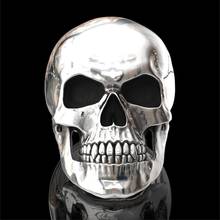 Man Punk Skull Ring High Polish Gothic Horror Skull Party Ring Man Heavy Metal Motorcycle Punk Jewelry 2024 - buy cheap