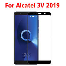 2 шт Полное покрытие закаленное стекло для Alcatel 3V 2019 защита экрана 9H Взрывозащищенная защитная пленка для Alcatel 3V 2019 стекло 2024 - купить недорого