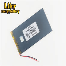 6000mah lithium polymer 3766125 3.7 V tablet Li-Po Rechargeable battery For PC PDA DVD Tablet MID GPS Electric Toys Batteries 2024 - buy cheap