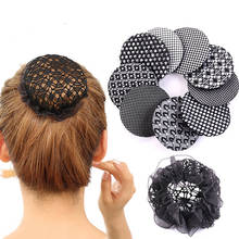 Hair Band Bun Cover High Quality Fashion Lace Skating Hair Net Snap Styling 1pc New Ballet Dance Crochet Updo Hair Bun Women 2024 - buy cheap