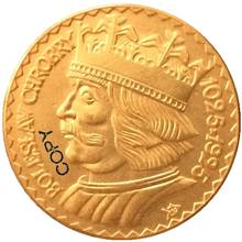 24-k moedas luxuosas banhadas a ouro 1925 10 zlojogo de moedas de polônia cópia 2024 - compre barato