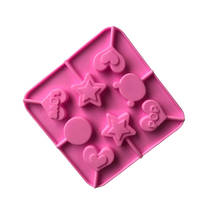 Molde de silicona para Chocolate con forma de Piruleta de 8 estrellas, XG252 2024 - compra barato