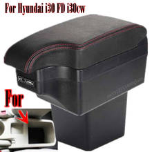 Reposabrazos de doble capa para Hyundai Elantra Touring i30 FD i30cw 2007-2011, reposabrazos, consola central, caja de almacenamiento de cuero 2008 2009 2010 2024 - compra barato