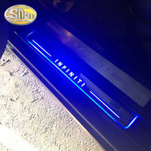 Sncn carro led peitoril da porta para infiniti fx35 fx37 fx30 fx50 ultra-fino acrílico dinâmico led bem-vinda luz placa de chinelo pedal 2024 - compre barato