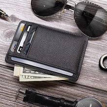 2019 Slim Leather Wallet Credit ID Card Holder Purse Money Case for Men Women 2019 Fashion Bag Monedas Hombre 2024 - buy cheap