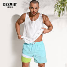 Summer Splicing Men's Swimming Trunks Loose Breathable Beach Shorts Swimsuits Sports Wear Surf Board Shortsswimwear Bathing Suit 2024 - buy cheap