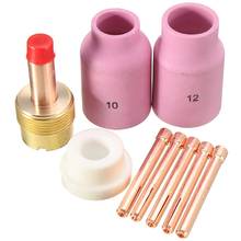 9Pcs TIG Welding Torch Large Long Gas Lens & Alumina Cup for WP17 WP18 WP26 TIG Collet Bodies Spares Kit Accessories 2024 - buy cheap