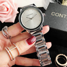 Новые женские серебряные часы Reloj Mujer, модные кварцевые роскошные женские наручные часы из нержавеющей стали, женские часы relogio feminino 2024 - купить недорого