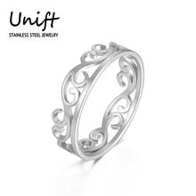 Unift Original Pandora Exquisite Irregular Mandala Leaf Stainless Steel Ring Elegant Ladies Jewelry Anniversary Gift 2024 - buy cheap