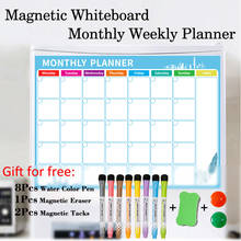 Dry Magnetic Whiteboard Bulletin Board Weekly Monthly Planner Calendar Home School Multifunctional Table Board 2024 - buy cheap