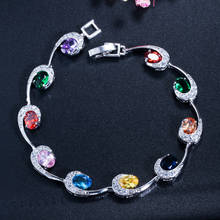 Classic Solid Silver 100% 925 Jewelry Emerald Sapphire Ruby Gemstone Bangle Bracelets for Women Luxury Fine Jewelry Bracelet 2024 - buy cheap