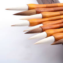 Caligrafia chinesa escova lobo escova de cabelo caneta múltipla lã pincéis de escrita de cabelo paisagem tinta pintura pincel caneta caligrafia 2024 - compre barato