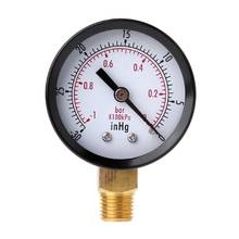 Vacuum Pressure Gauge Mini Dial Air Pressure Meter Double Scale BAR inHg 1/4"NPT 2024 - buy cheap