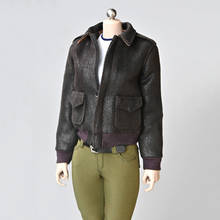 1/6 Scale WWII Female Bomber Jacket pilot Clothes Model for 12 Inch Action Figures Body Accessories Toys 2024 - buy cheap