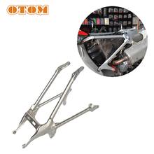 OTOM-Soporte trasero para motocicleta, submarco de aluminio para asiento trasero, bandeja de apoyo para HONDA CRF250R 14-17 CRF450R 13-16, Motocross 2024 - compra barato