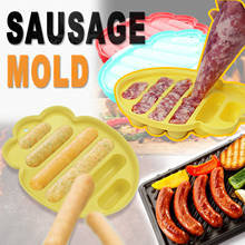 Silicone Sausage Maker Mold DIY Silicone Handmade Hamburger Hot Dog Mold Reusable Kitchen Accessories Gadget for Cake Baking Pie 2024 - buy cheap