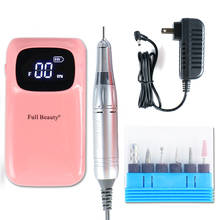 1Set Portable Electric Nail Drill Manicure Machine Pen Pedicure Nail File 6 Bits 2.35mm Drill For Nail Art Tools Kit LAUS806 2024 - buy cheap