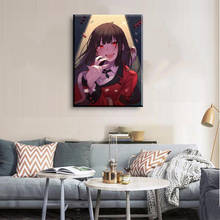 Póster de Kakegurui Aniem para decoración del hogar, imagen artística de pared, impresión en lienzo para sala de estar, 1 pieza 2024 - compra barato