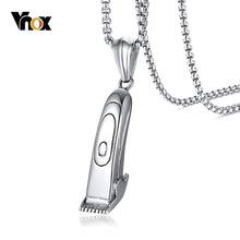 Vnox-colar de aço inoxidável, pingente com faca de barbear, joias masculinas, corrente de 24 polegadas 2024 - compre barato