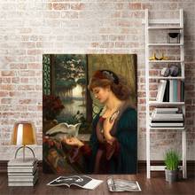 Pintura famosa del mensajero del amor de Marie Spartali Stillman, lienzo, póster e impresiones, Cuadros, arte de pared, imagen para el hogar 2024 - compra barato