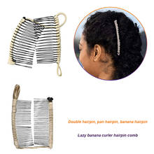 Double Slide Women Hairpins Hair Tools Lazy Hair Combs Vintage Banana Hair Clip Fashion Hair Bun Maker Braid DIY Tool 2024 - buy cheap