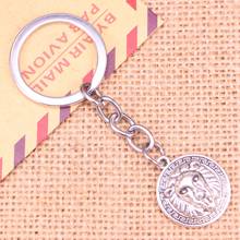 20pcs New Fashion Keychain 24x20mm lion Pendants DIY Men Jewelry Car Key Chain Ring Holder Souvenir For Gift 2024 - buy cheap