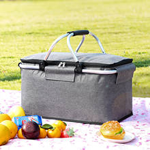 Корзина для пикника, изолированная холодная Корзина для пикника, корзина для кемпинга, крутая корзина для хранения, сумка, коробка, коробка для пикника, Портативная сумка для хранения 2024 - купить недорого