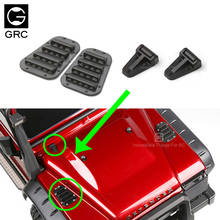 GRC 2PCS Engine Cover Hood Air intake Grille Hinge for 1/10 Traxxas TRX4 G500 82046-4 TRX6 G63 Rock Crawler Car Accessories 2024 - buy cheap