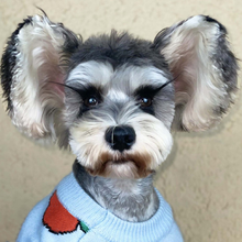 Свитер для маленьких собак с изображением французского бульдога, зимняя теплая стильная одежда для собак с милым принтом яблока, джемпер шнауцера, Прямая поставка PDC0174 2024 - купить недорого