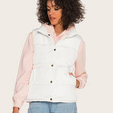 Autumn Winter Women Vest Light Warm Stand Collar Waistcoat Solid Slim Wild Cotton Coat Female Sleeveless Zip Jacket Pocket 2024 - buy cheap