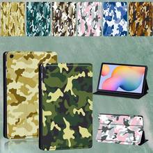 Tablet Case for Samsung Galaxy Tab S6 Lite P615 /P610 10.4 Inch Camouflage Pattern Series Stand Cover + Free Stylus 2024 - buy cheap