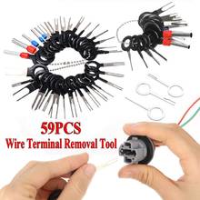 59Pcs/Set Automotive Plug Terminal Remove Tool Set Key Pin Car Electrical Wire Crimp Connector Extractor Kit Accessories 2020 2024 - buy cheap