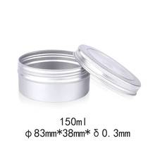 Tarros de hojalata transparentes con tapa para ventana, caja de lata para muestra de maquillaje, organizador de té, repostería, dulces, galletas, caja de almacenamiento de 150ml 2024 - compra barato