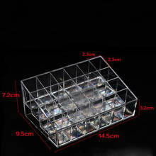 Acrylic Lipsticks Organizer Storage Transparent Lip Gloss Display Stand 24 Grids 2024 - buy cheap