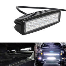 New HOT SALE 18W 12V LED Work Light Bar Spotlight Flood Lamp Driving Fog Offroad LED Work Car Light for SUV 4WD led Bar beams 2024 - buy cheap