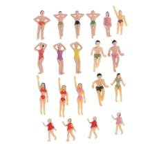 20Pcs People Figures Swimmers Miniatures for Model Making 1:50 2024 - buy cheap
