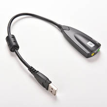 5H V2 7.1 External USB Sound Card 5hv2 Audio Adapter USB To 3D CH Virtual Channel Sound Track for Laptop PC 1pcs black 2024 - buy cheap