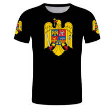 Camisetas de deporte para hombres personalizadas de verano de Romania camiseta de bricolaje con estampado 3D camisetas con emblema rumano ROM Logo con Logo personalizado 2024 - compra barato