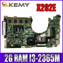 X202E Laptop motherboard For Asus X202E X202EV X202EP X201E S200E X201EP Test original mainboard 2G RAM I3-2365 CPU 2024 - buy cheap